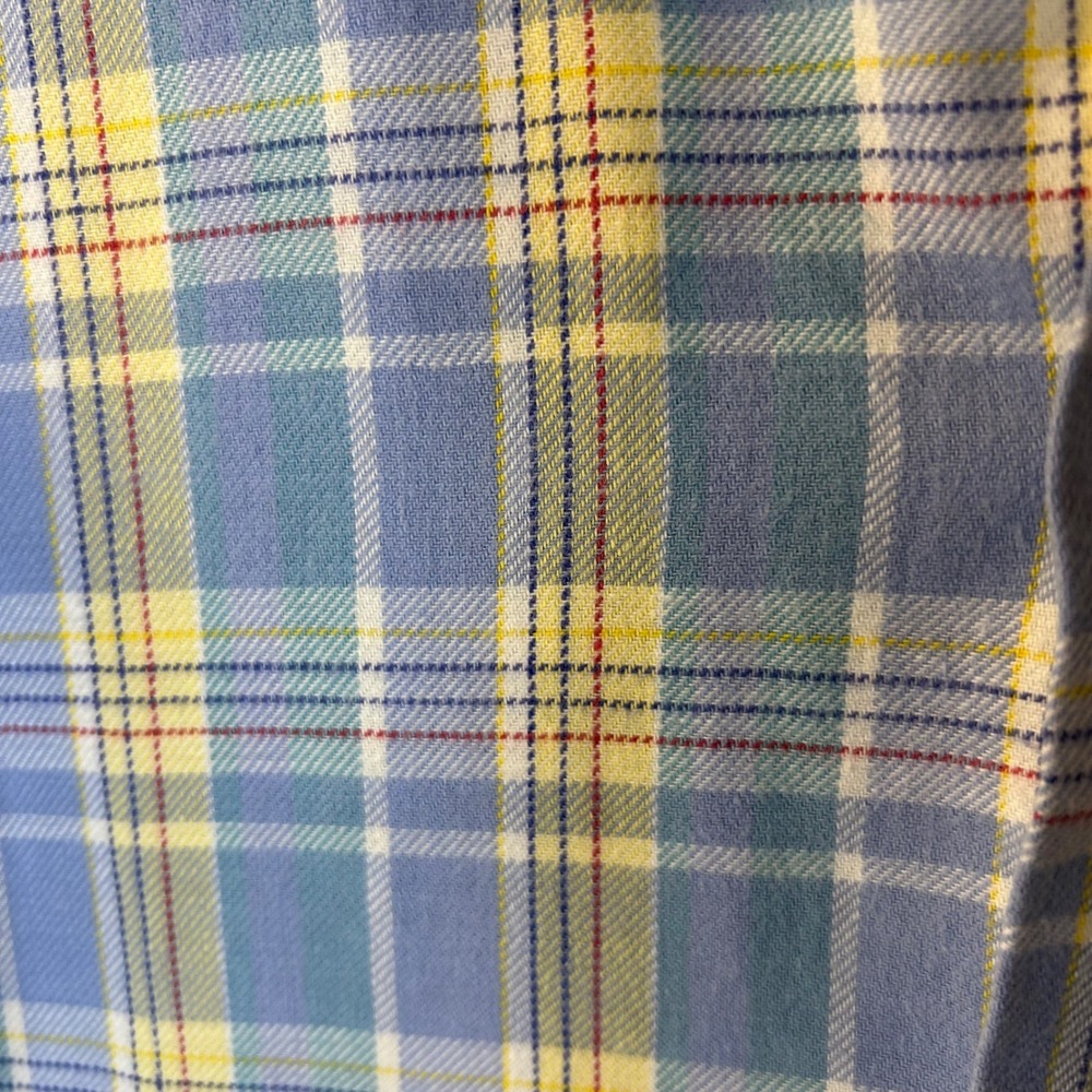 VTG 80s Ralph Lauren Womens Plaid Soft Flannel Shirt Size 4 Made in USA - Picture 9 of 11